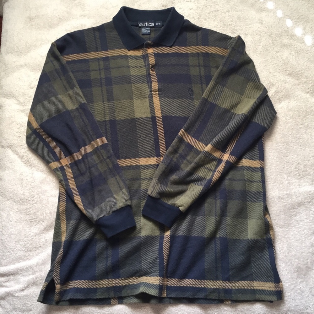 Vintage Nautica long sleeve polo